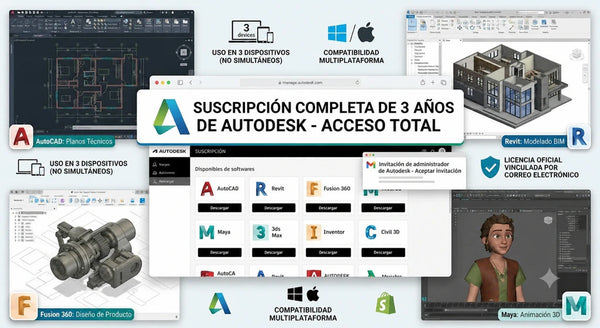 Autodesk Premium 3 Años | Todas las Aplicaciones – Invitación por Email