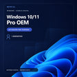 Licencia Windows 10 y Windows 11 Pro OEM para 1 PC con activación telefónica